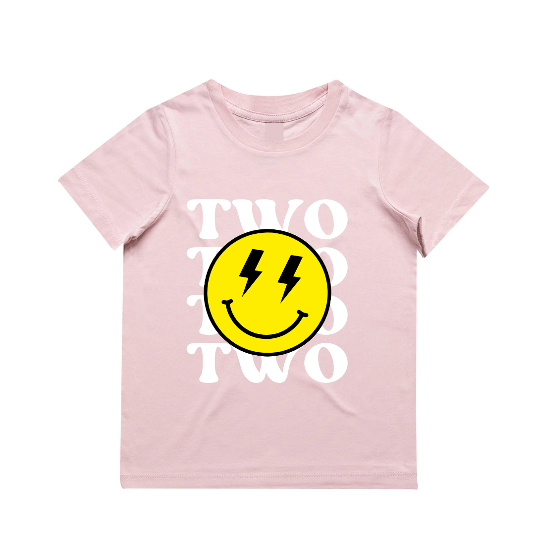 MLW By Design - Personalised Smile Birthday Tee | Various Ages & Colours