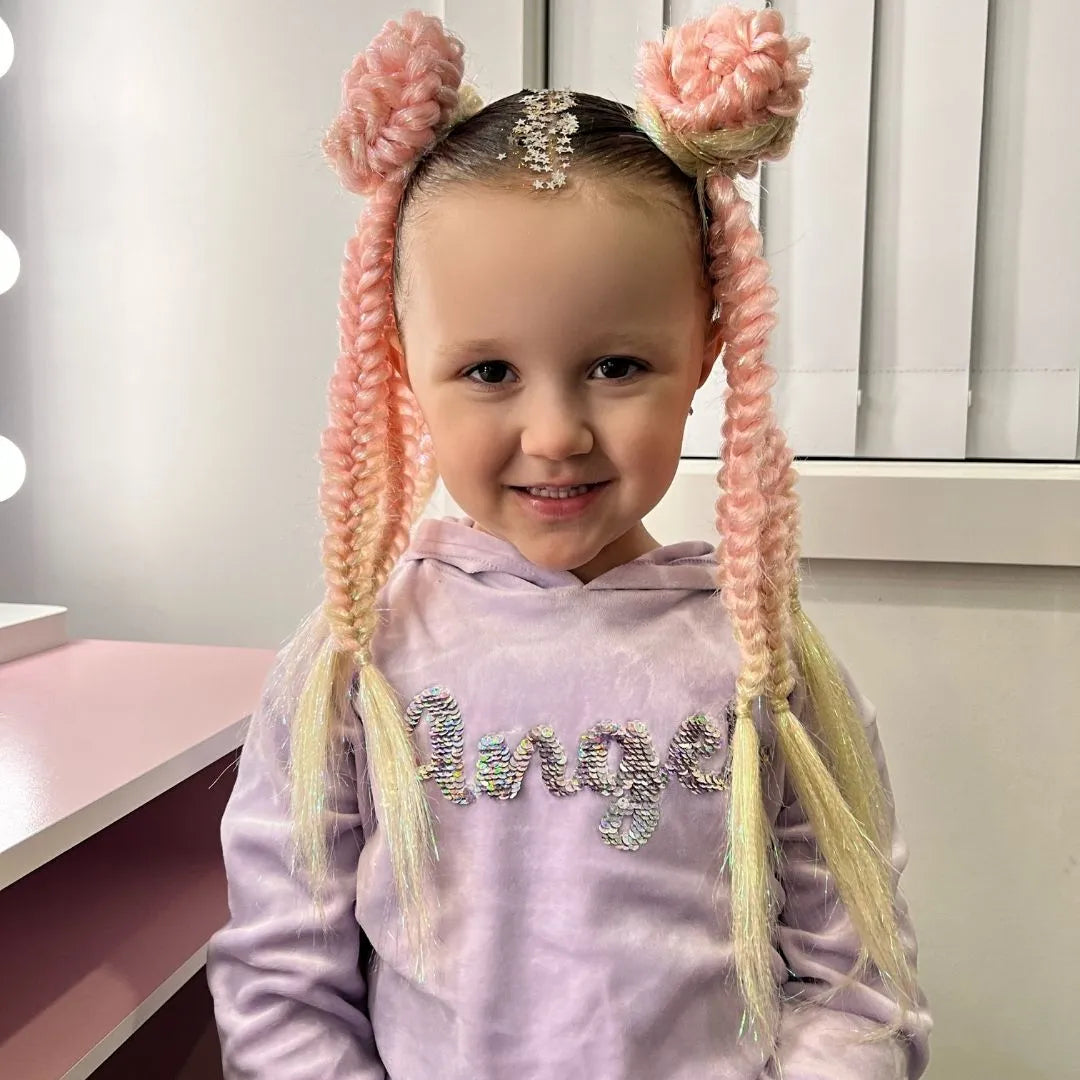 Hair by Courtney Anne - Plait Extension | Mini Mermaid Peachy