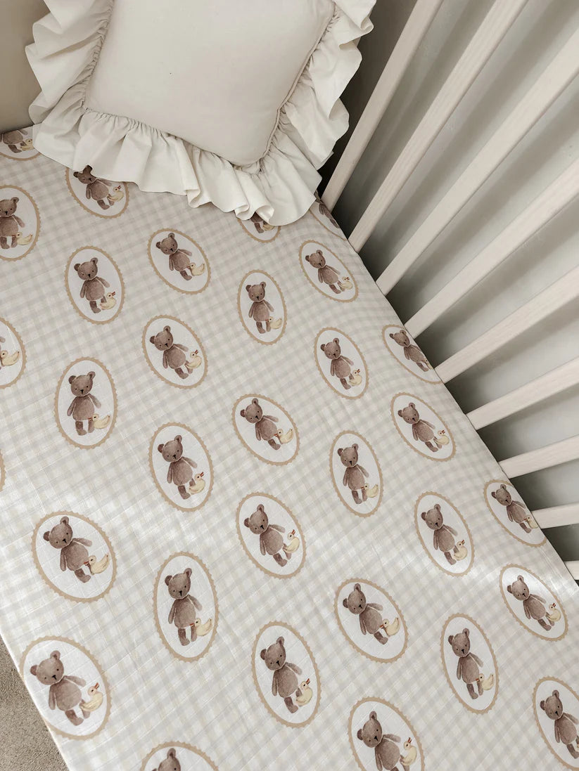 Pop Ya Tot - Fitted Cot Sheet | Ted & Duck