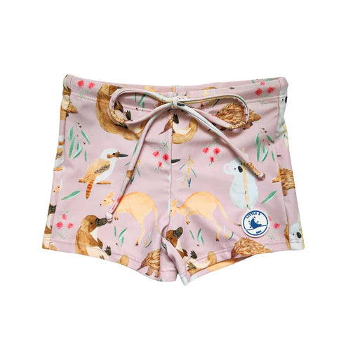 Little E & Co - Swim Shorts | Aus Animals