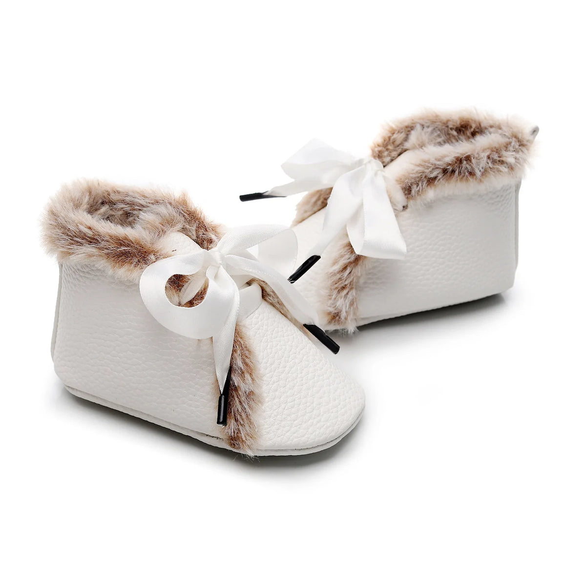 Fluffy Satin Bow Boots | 5 Colours