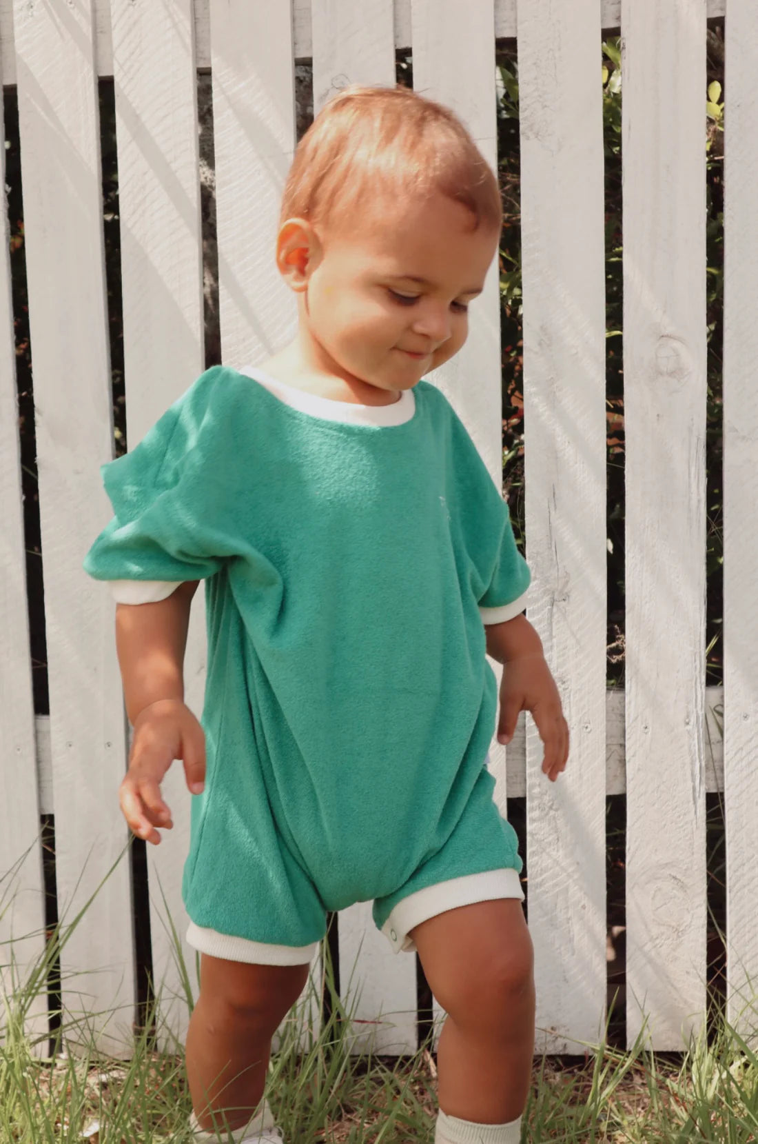 Trio & Co. - Sea Green Romper