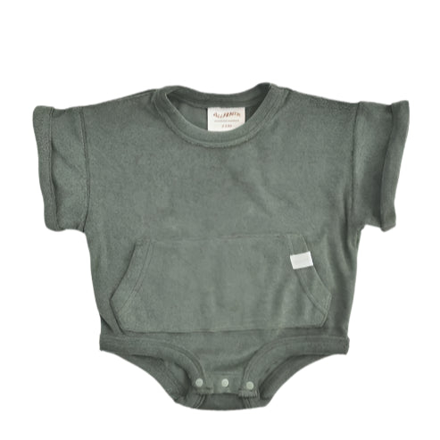 All Fenix - Mini Terry Romper | Moss