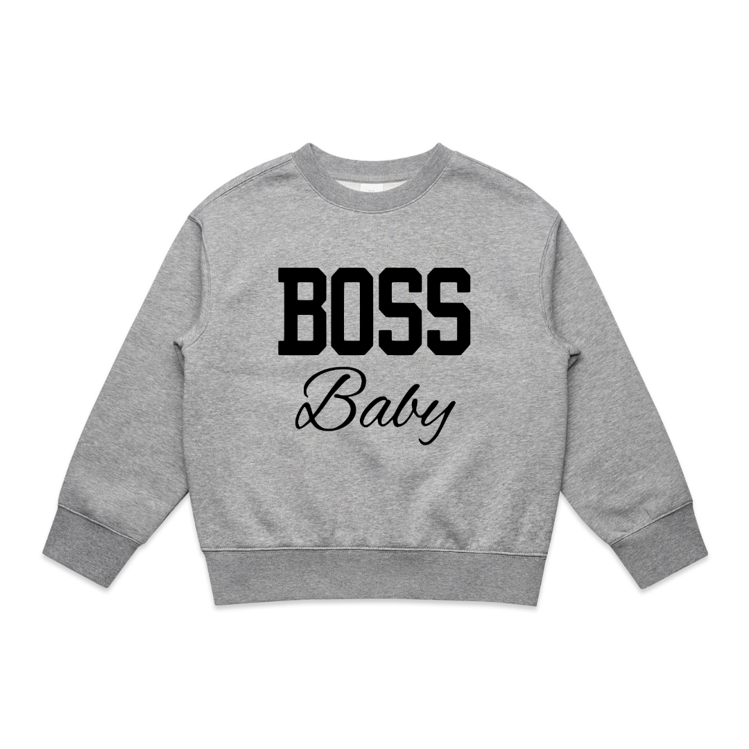 MLW by Design - BOSS Baby Fleece Oversized Crew