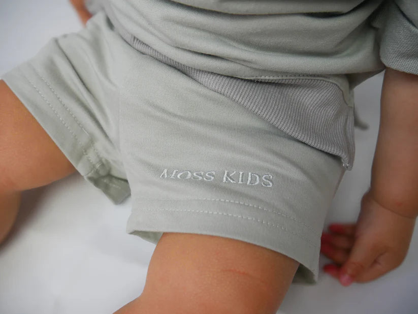 Moss Kids - All Day Tee & Short Set | Moss Grey