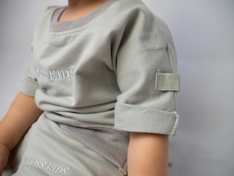 Moss Kids - All Day Tee & Short Set | Moss Grey