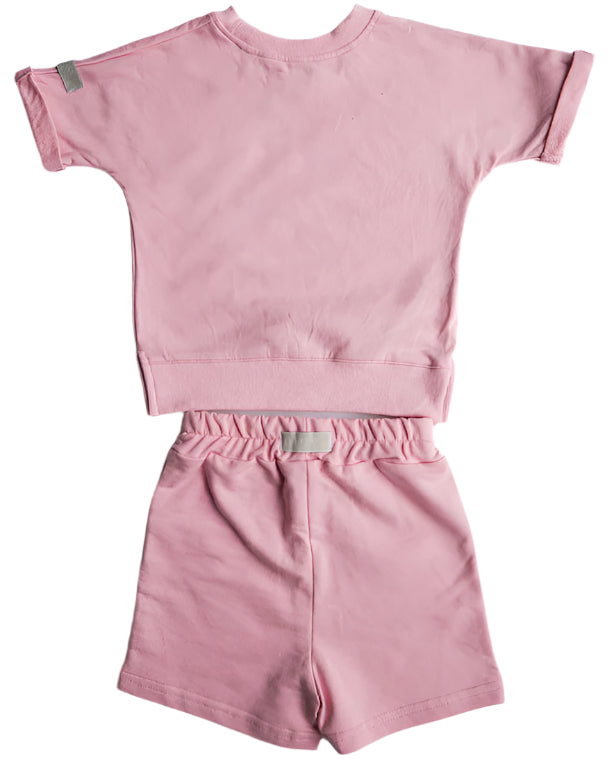 Moss Kids - All Day Tee & Short Set | Flamingo