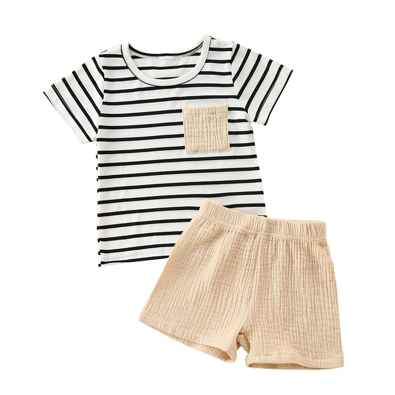 Stripey Beige Set