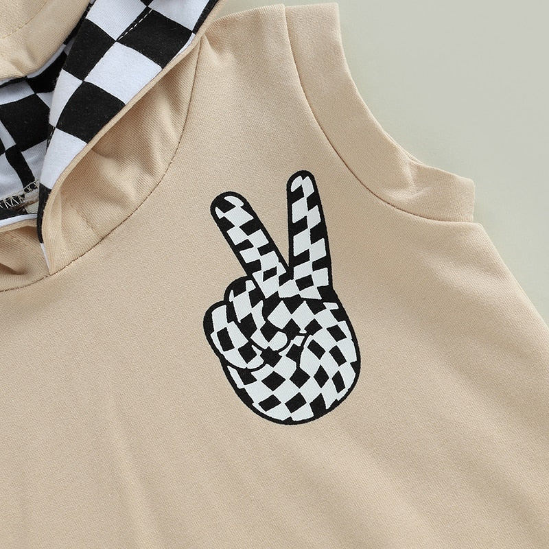 Peace Hooded Tank Set