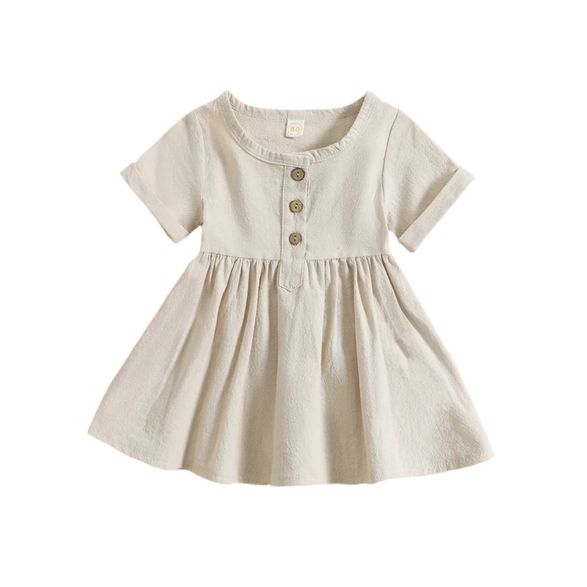 Baby Button Dress | 3 Colours