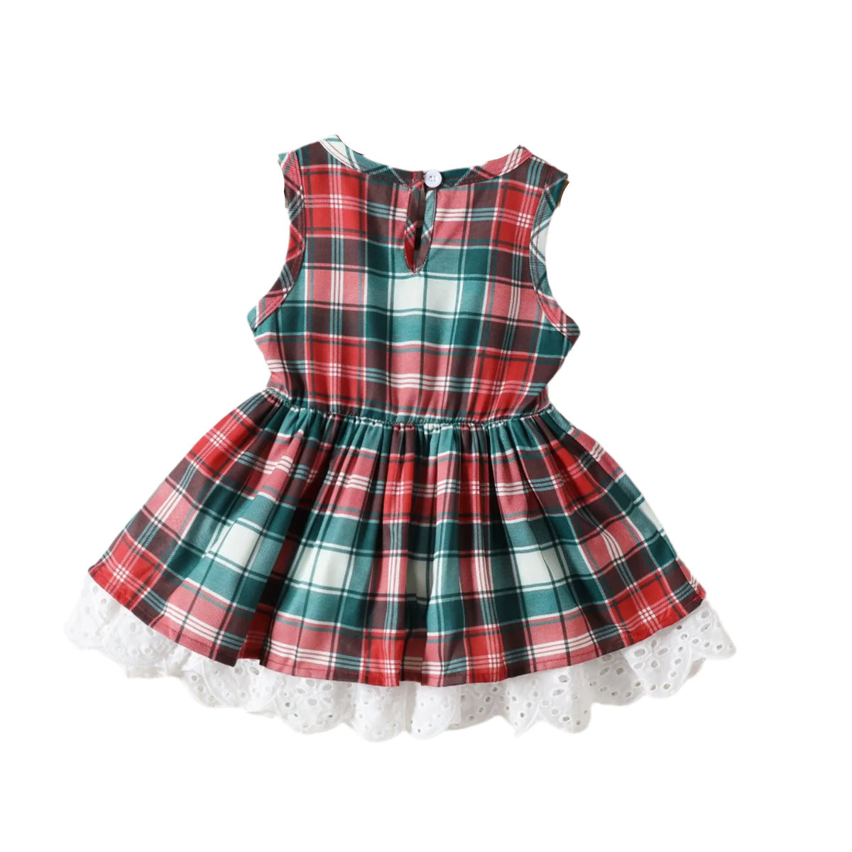 Plaid Christmas Bow Dress (CLEARANCE)