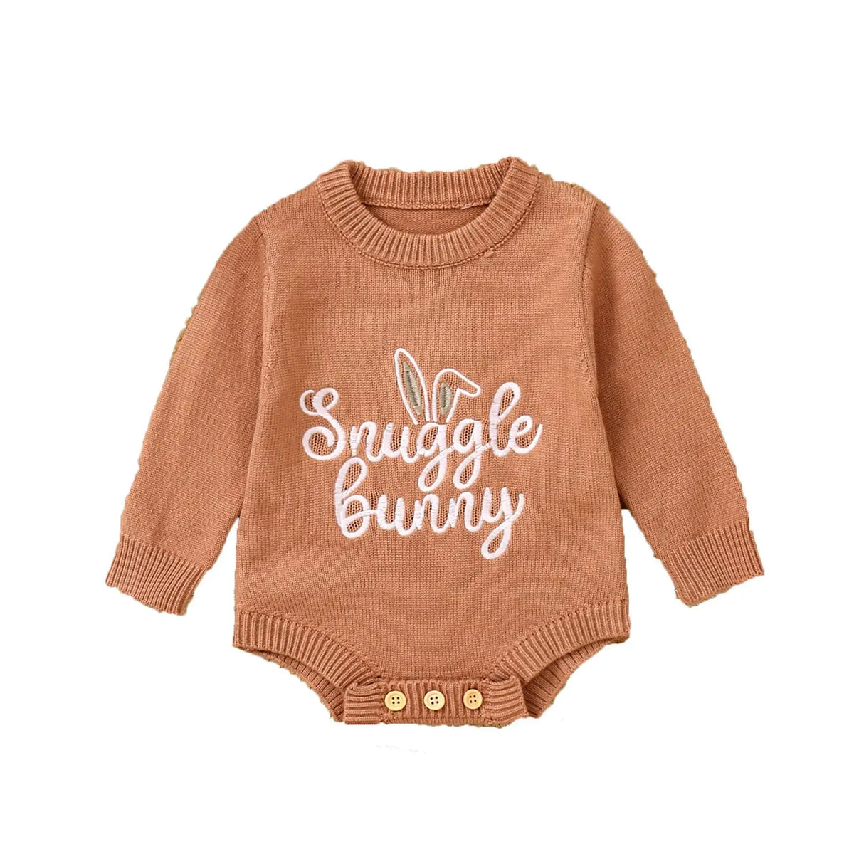 Snuggle Bunny Knit Romper | Brown