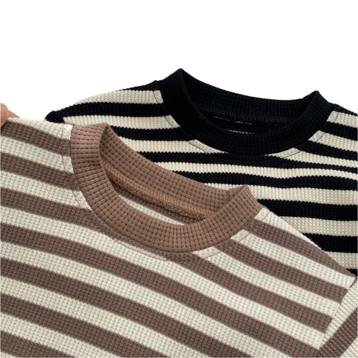 Waffled Stripe Set | 2 Colours