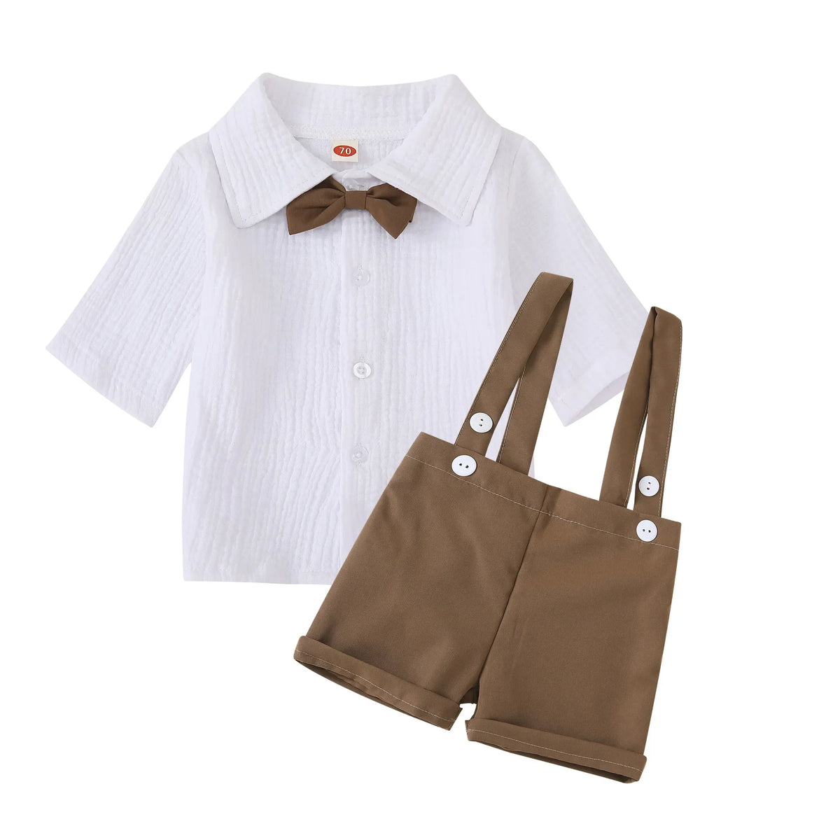 Brown Formal Bowtie Set