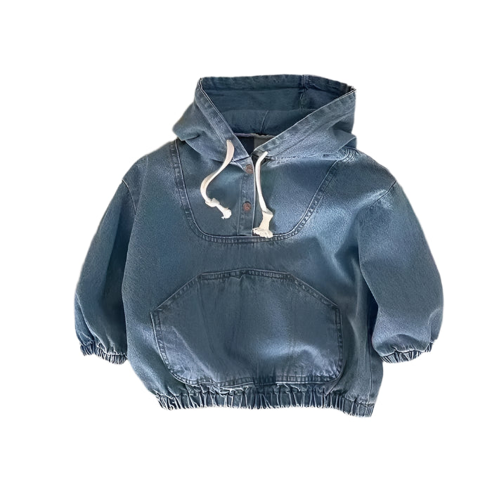 Denim Hoodie Jumper