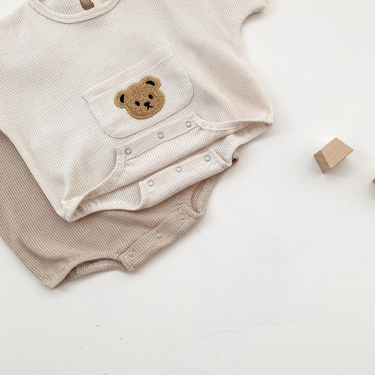 Teddy Pocket Romper | 2 Colours