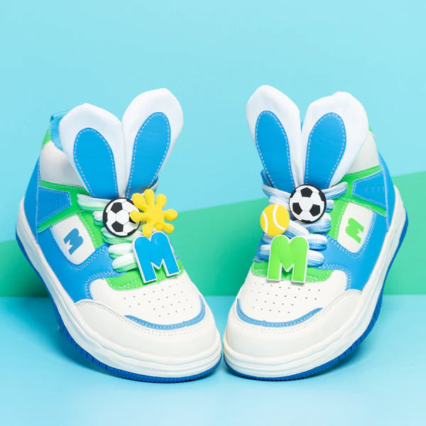 Madmia - Hop Hop Hi Tops | Blue