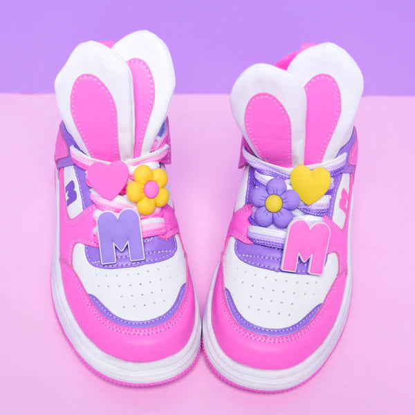 Madmia - Hop Hop Hi Tops | Pink