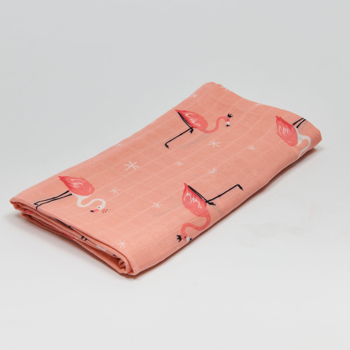 Tinker Tot Baby - Bamboo Cotton Swaddle – Flamingo