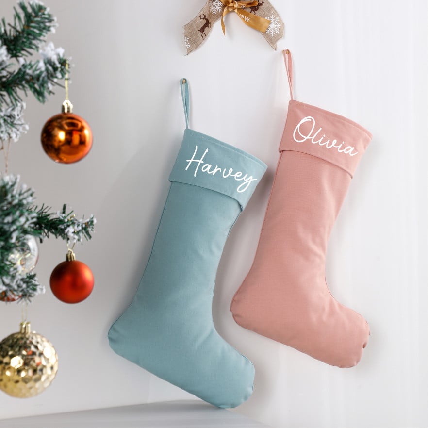 Timber Tinkers - Personalised Canvas Stocking | Various Colours