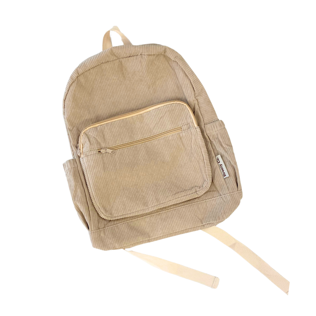 Breezy Co. - Corduroy Backpack Personalised - Sand