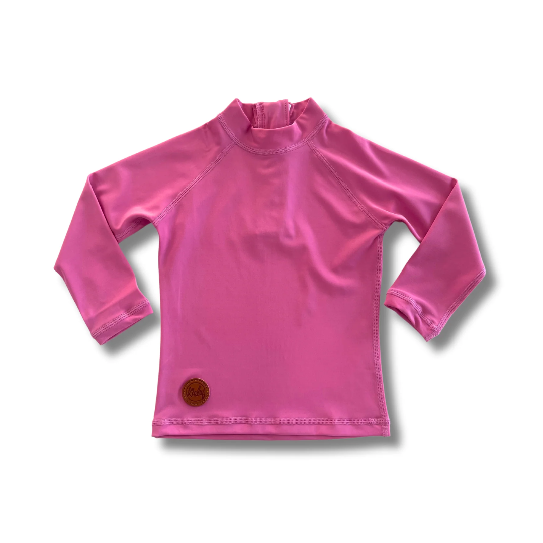 Kicky Swim - Rashguard Top | Malibu Pink