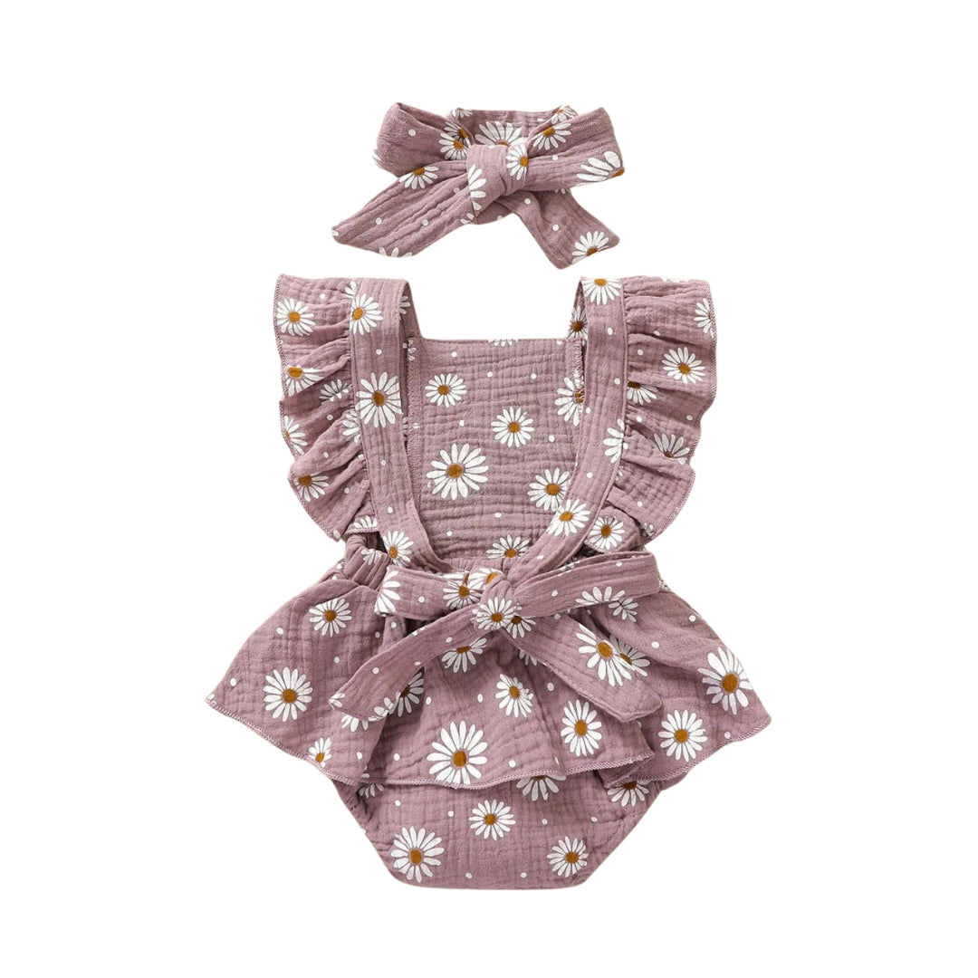 Daisy Backcross Romper | Lilac