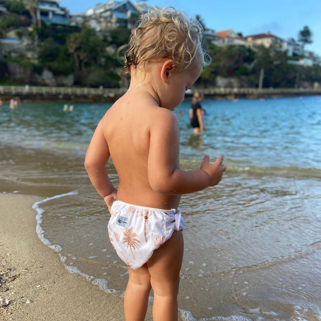 Anchor & Arrow - Reusable Swim Nappy & Wet Bag | Summer Palm