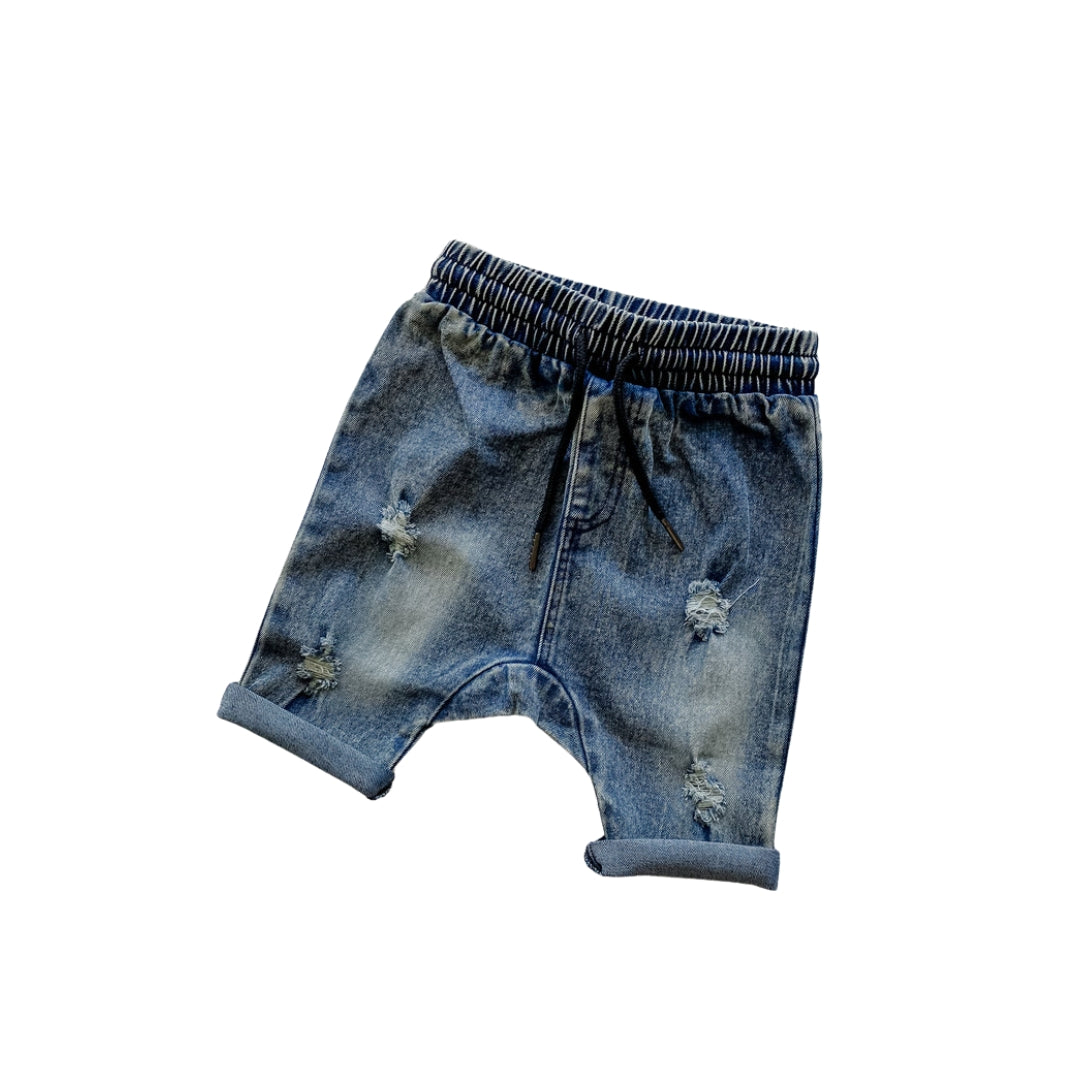 Baby boy hot sale distressed shorts