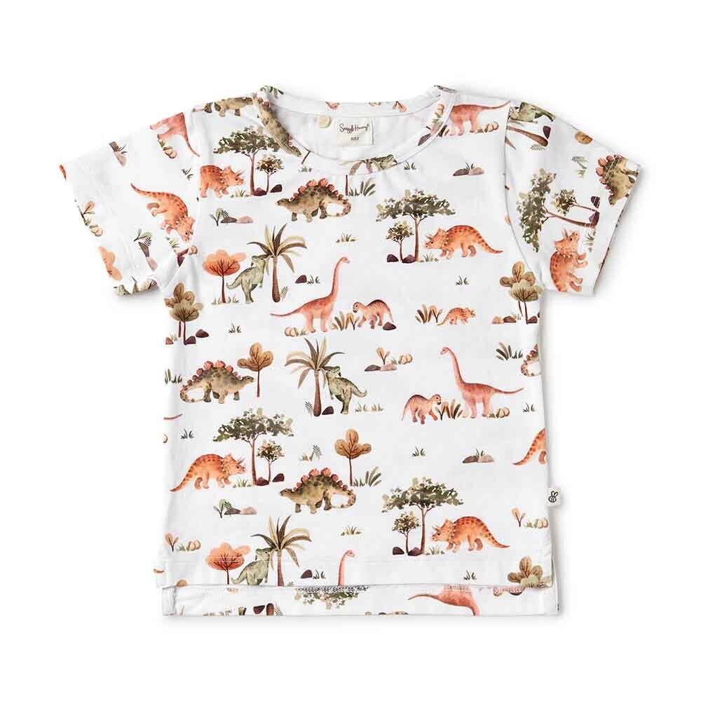 Snuggle Hunny Kids - Short Sleeve Organic T-Shirt | Dino