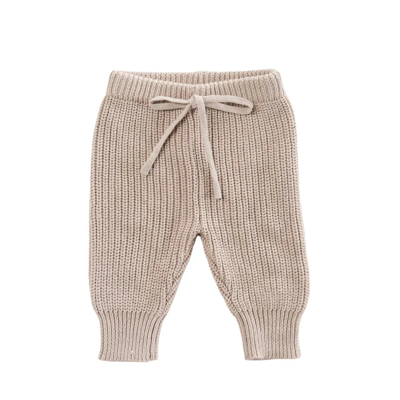 Bare Bebé - Chunky Knit Pants | Earthy Nude