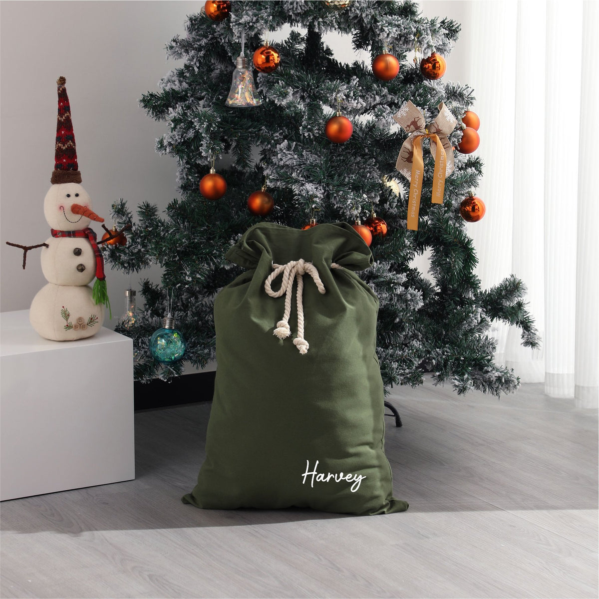 Timber Tinkers - Personalised Canvas Santa Sack | Various Colours