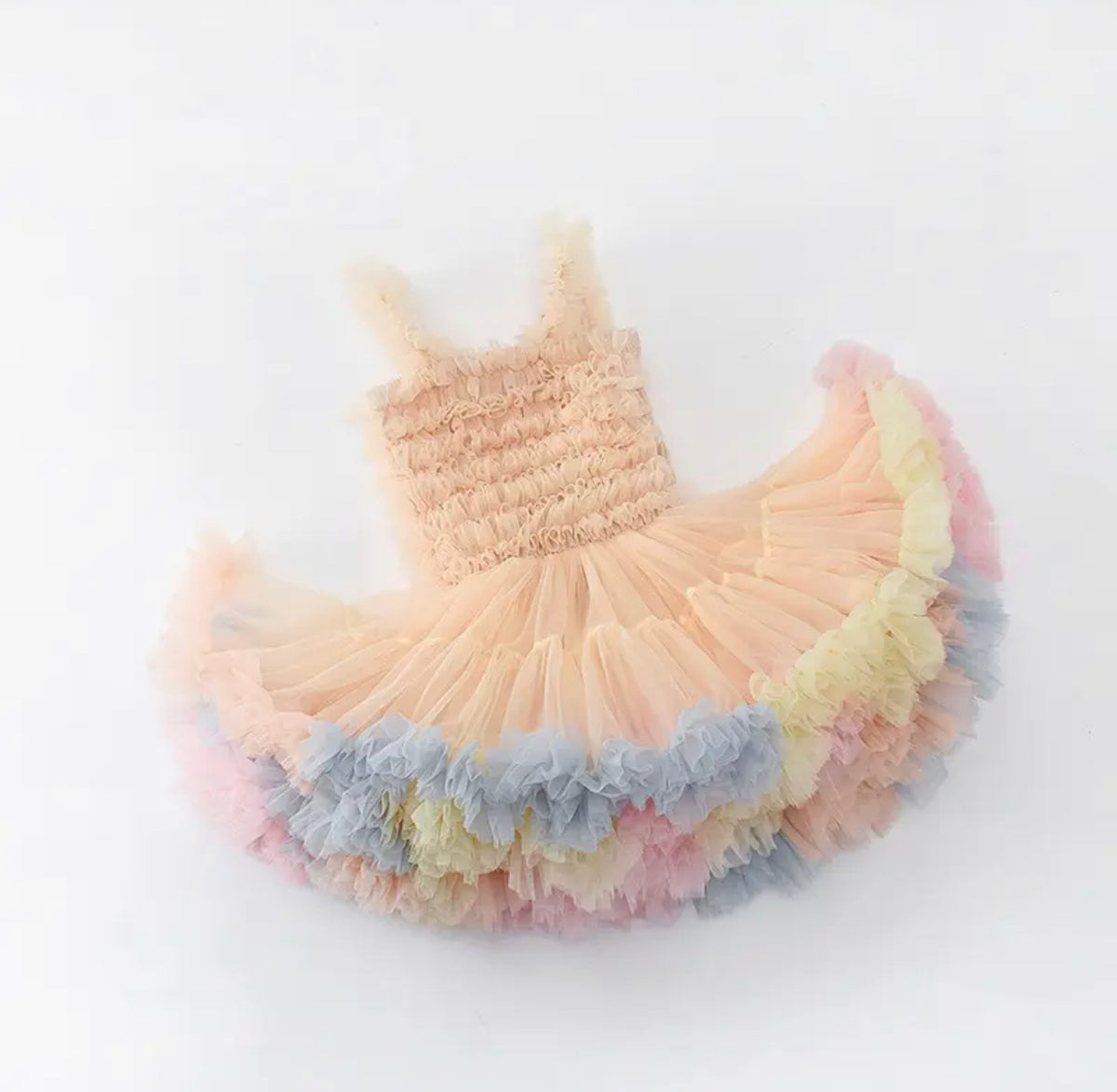 Petticoat Princess - Champagne Rainbow Pettidress