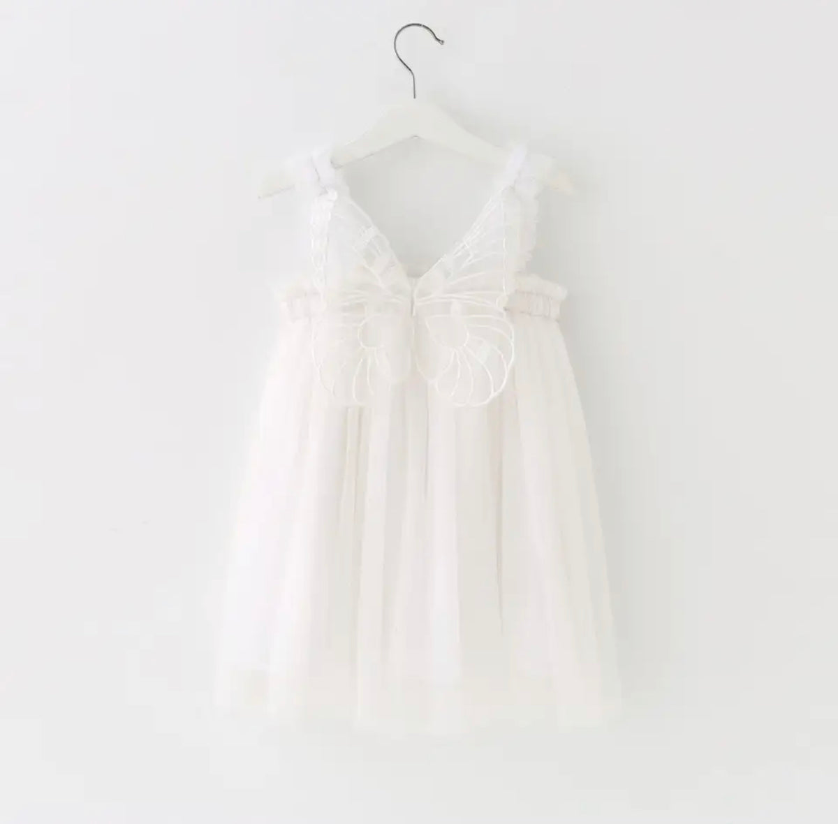 Petticoat Princess - White Butterfly Dress (CLEARANCE)