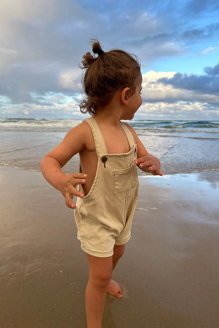 All Fenix - Mini Denim Overalls | Sand