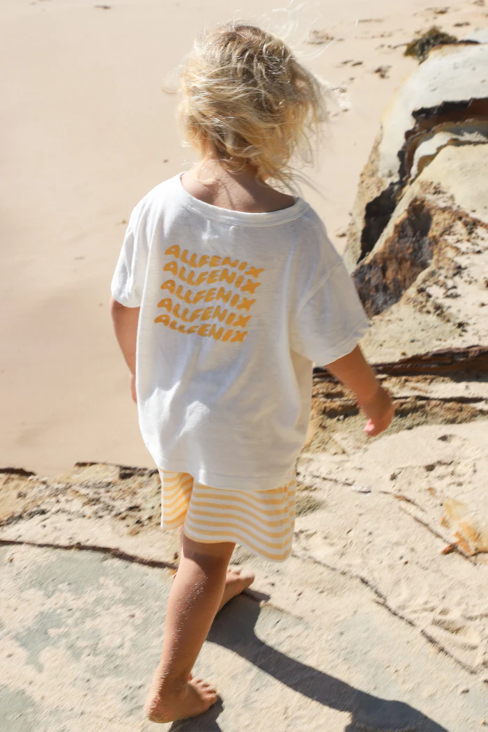 All Fenix - Mini Waves Tee | Sunrise Yellow