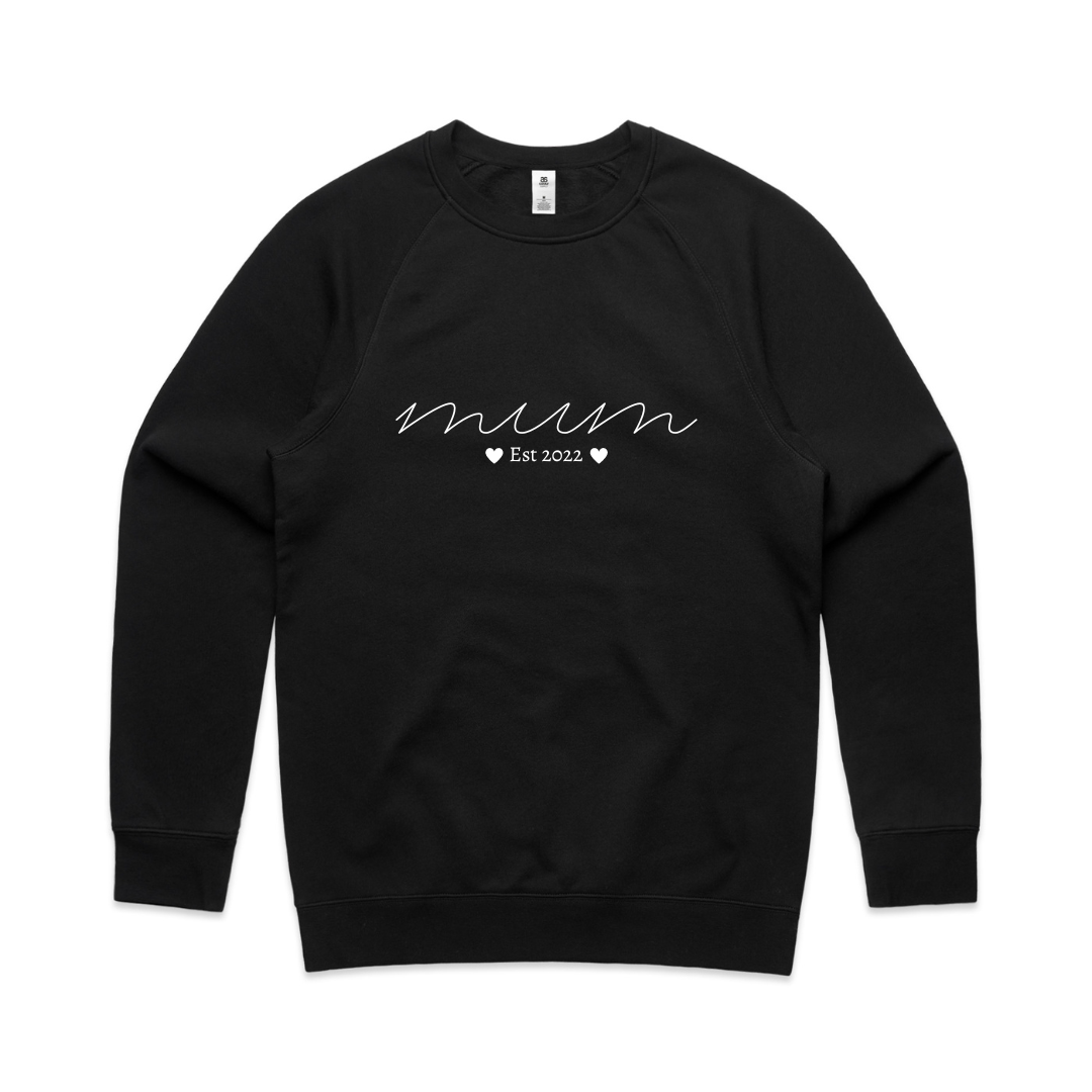 MLW By Design - Personalised Established MUM Adult Crew | Various Colours