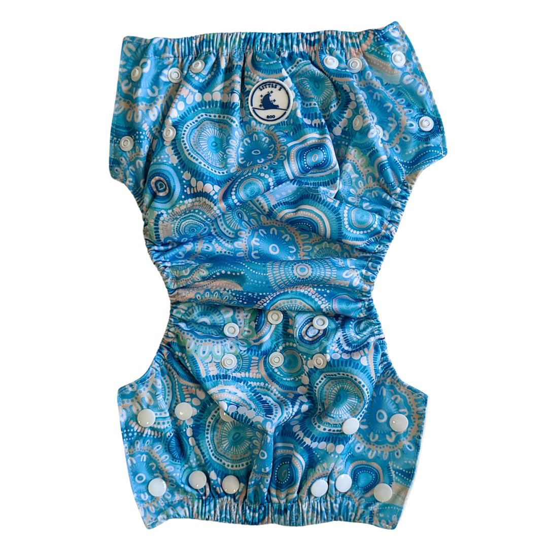 Little E & Co - Reusable Swim Nappy & Mini Wet Bag | Called Home to the Ocean