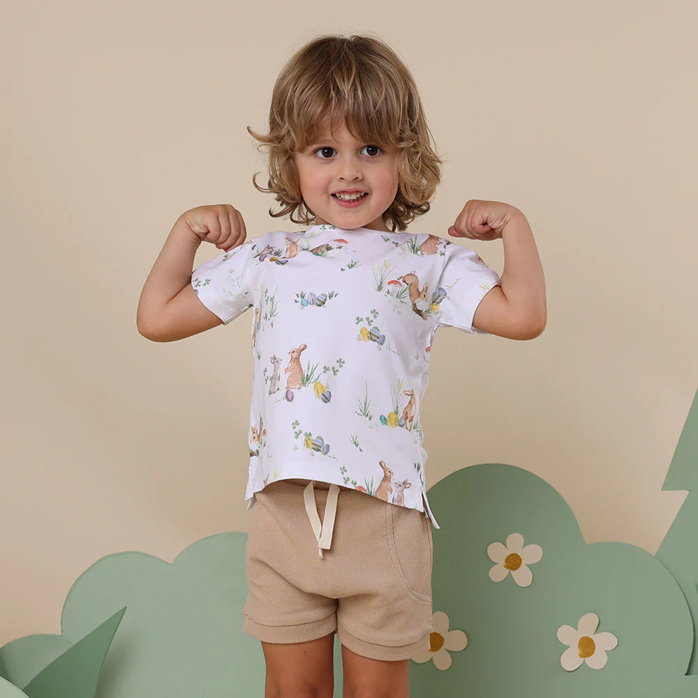 Snuggle Hunny Kids - Short Sleeve Organic T-Shirt | Easter Bunnies