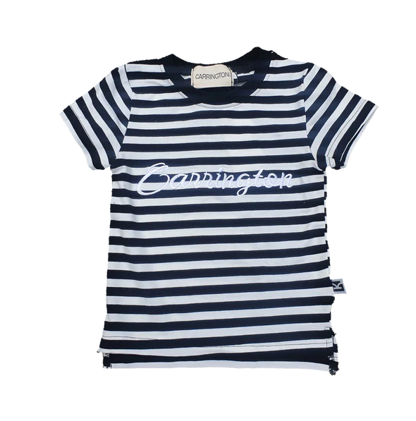 Carrington Kids - Stripe White and Black Tee