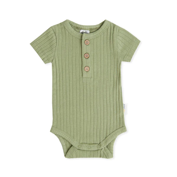 Indigo & Lellow - Jamie Bodysuit | Rib Fern Green