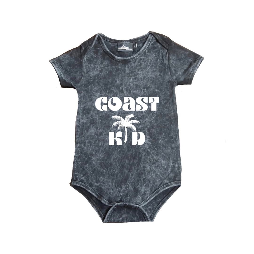 MLW By Design - Coast Kid Stonewash Bodysuit | Sand or Black