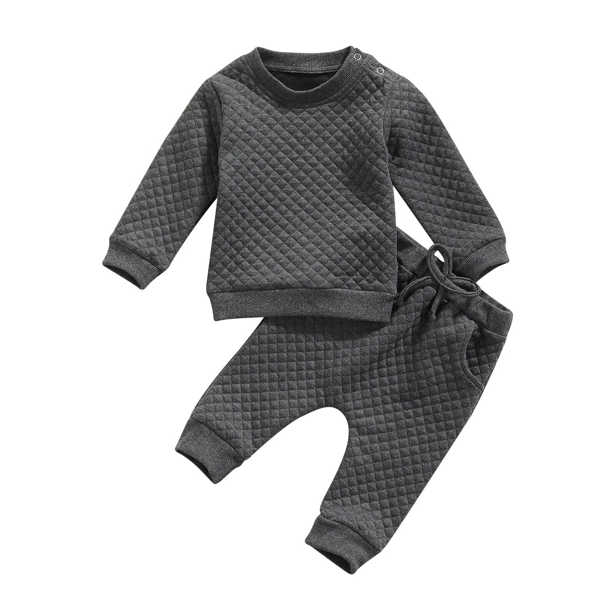 Quilted Tracksuit | Charcoal