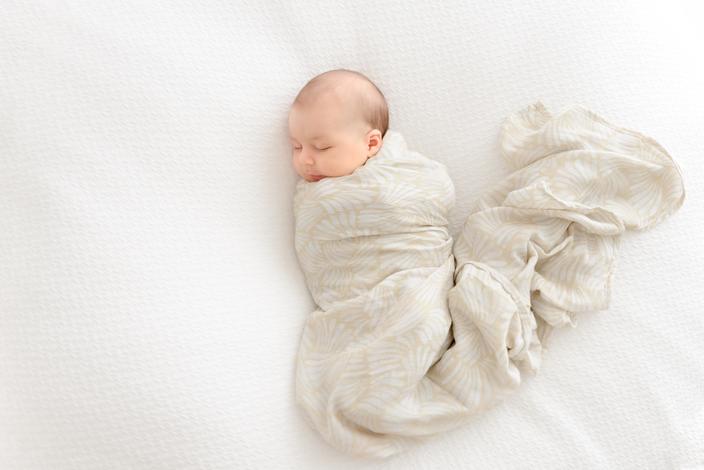 Anchor & Arrow - Organic Baby Swaddle | Sandy Shell