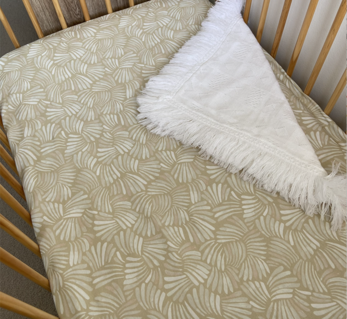 Anchor & Arrow - Cot Sheet | Sandy Shell