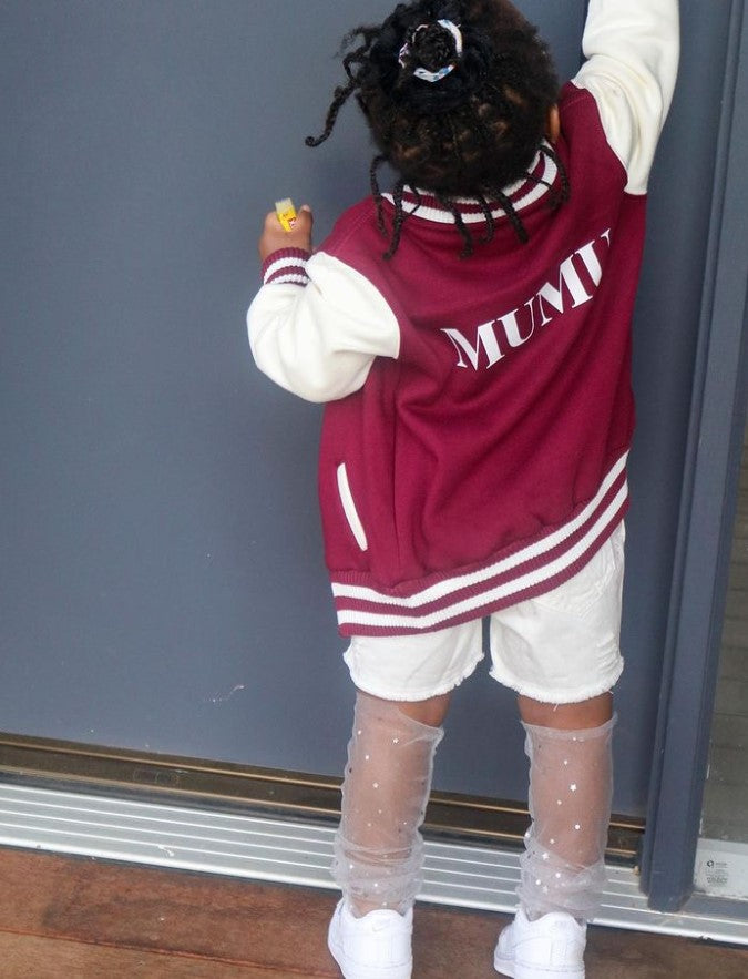 MLW By Design - Personalised Varsity Jacket | Burgundy & White