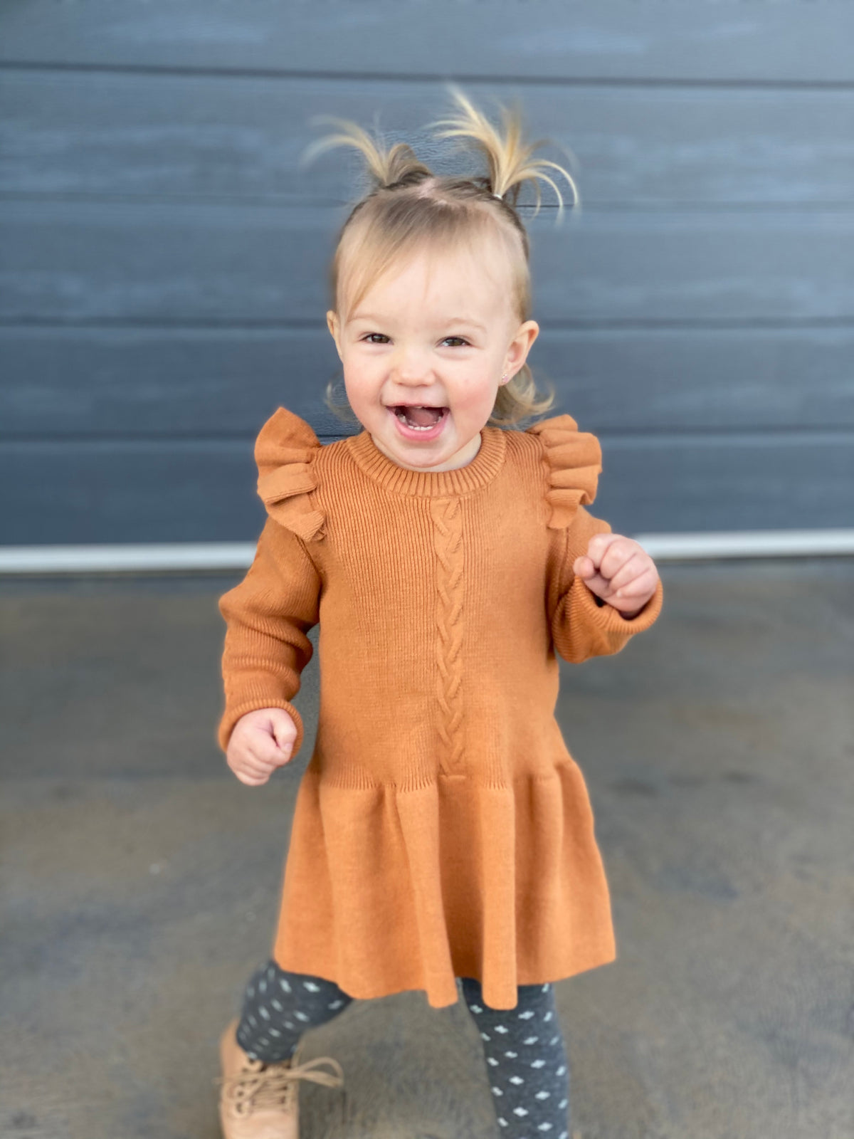 Anastacia Winter Dress | Chestnut