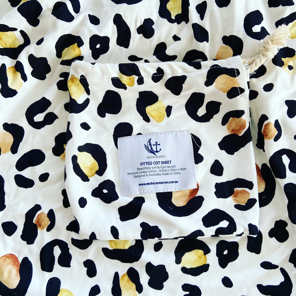 Leopard print shop cot sheets