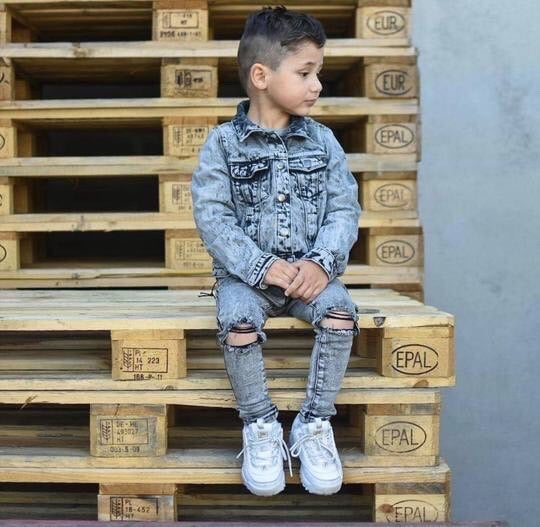 Denim outfit sale for boys