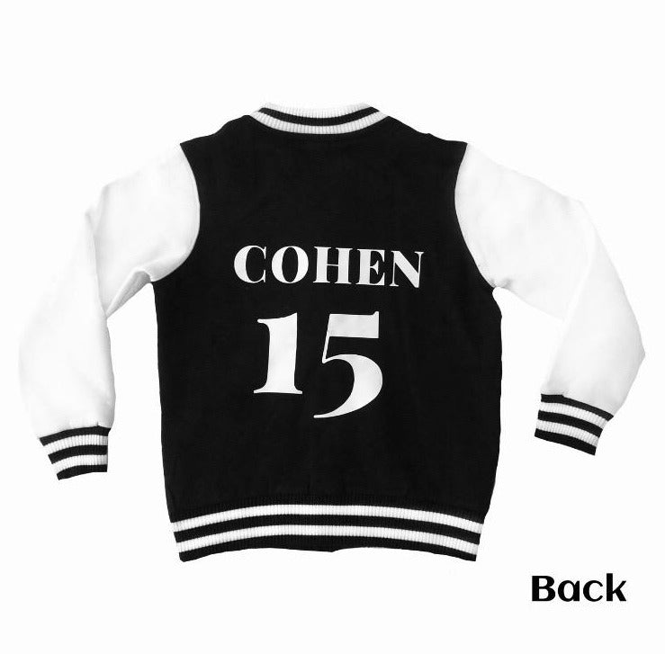 MLW By Design - Personalised Varsity Jacket | Navy & White